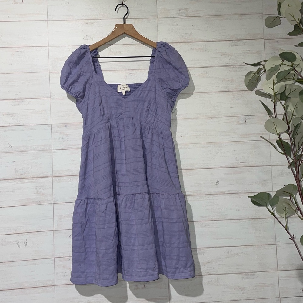 Böhme Midi Puff Flowy Dress